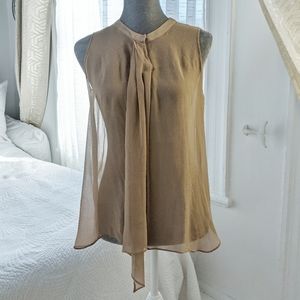 Barneys caramel silk top